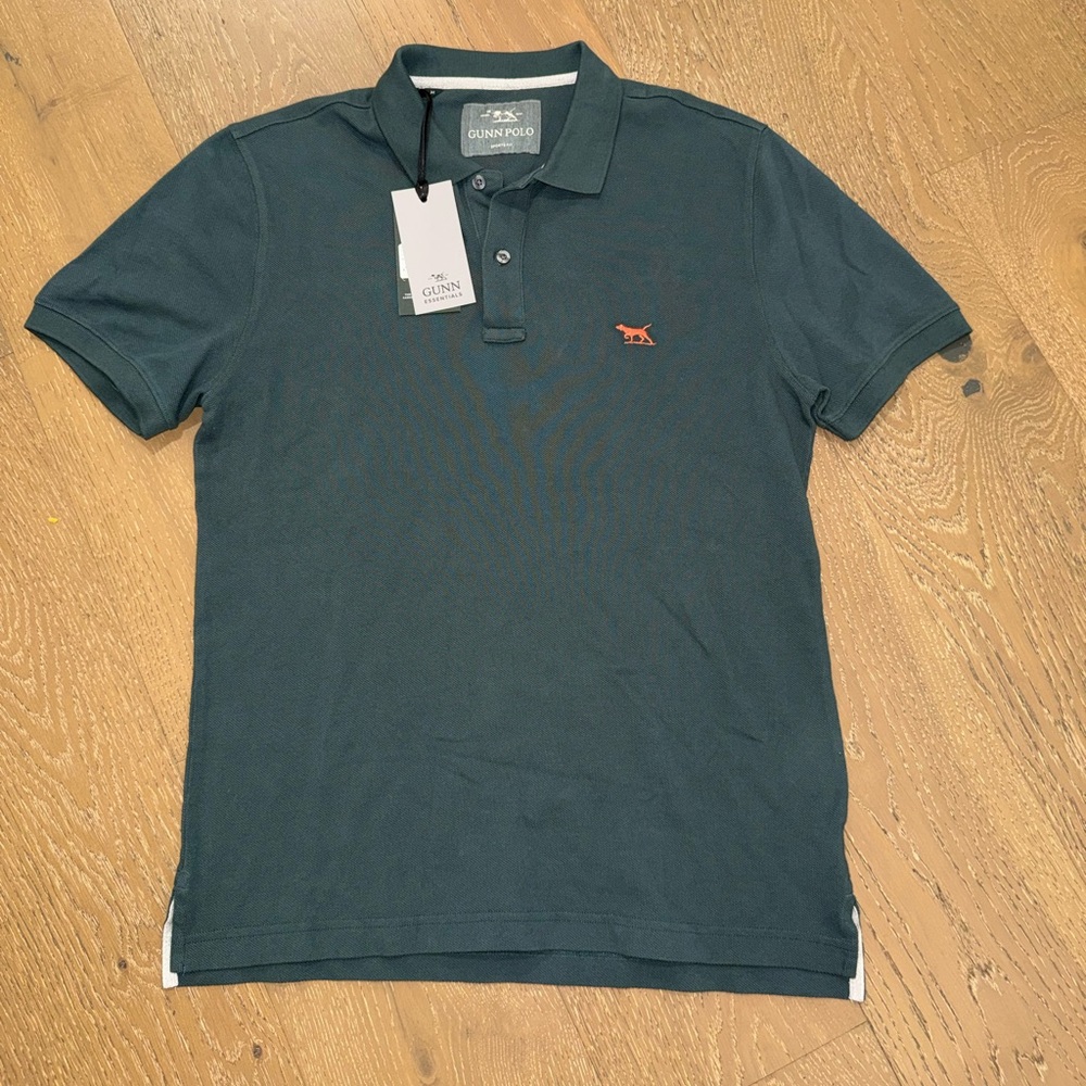 NWT Rodd & Gunn‎ Deep Green Polo with Orange Fox Logo